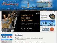 Tablet Screenshot of indonesia-ottawa.org